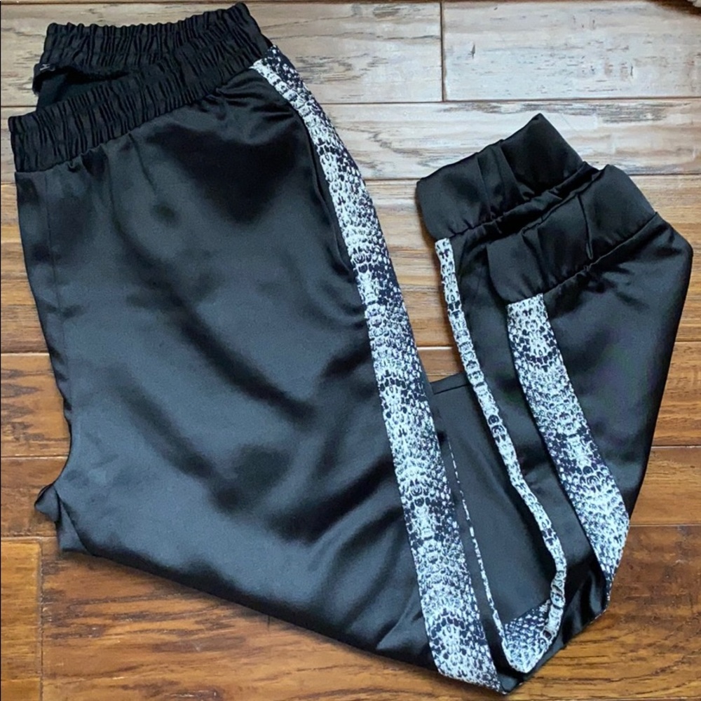Zara satin joggers